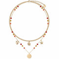 Collana doppio filo donna acciaio  Liu Jo