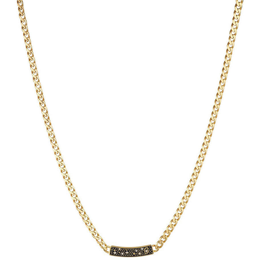 Collana a forma di catena donna acciaio  Liu Jo gold
