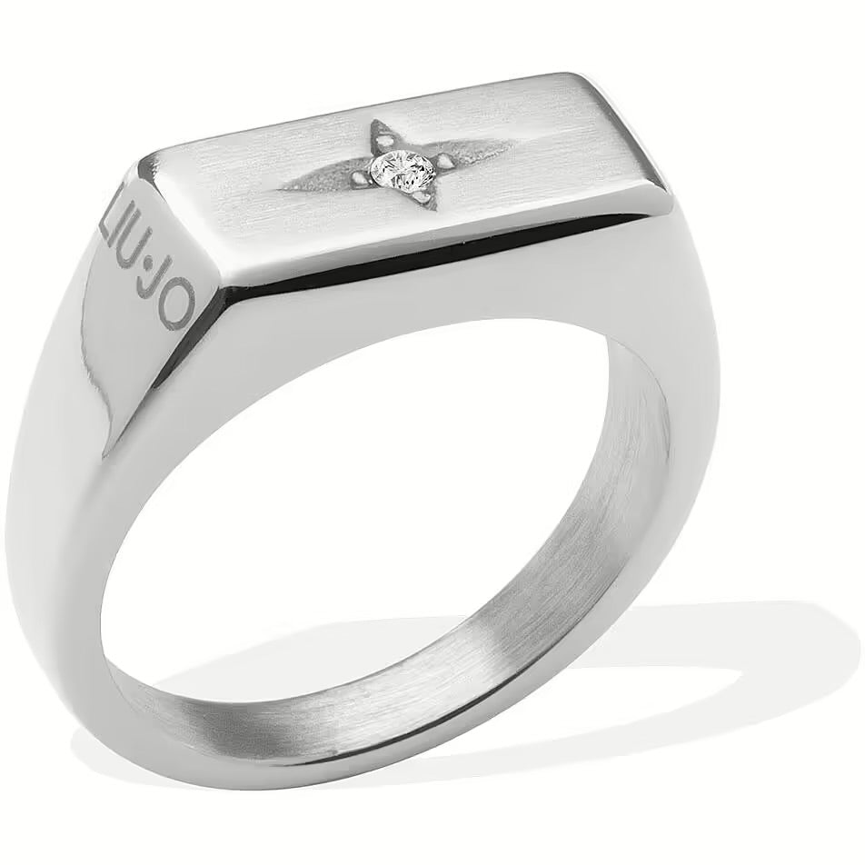 Anello uomo acciaio Liu Jo gold e silver
