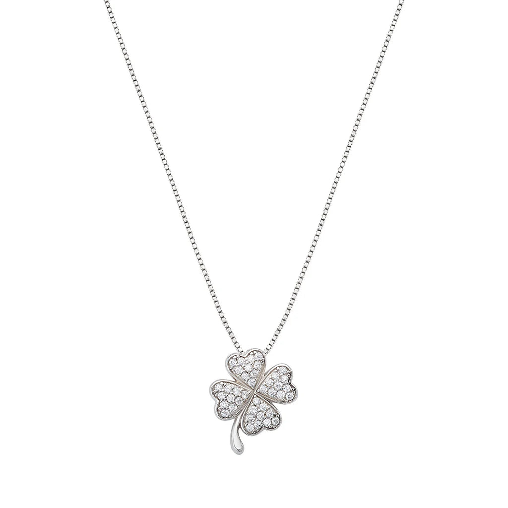 Collana donna Amen Quadrifoglio in Argento